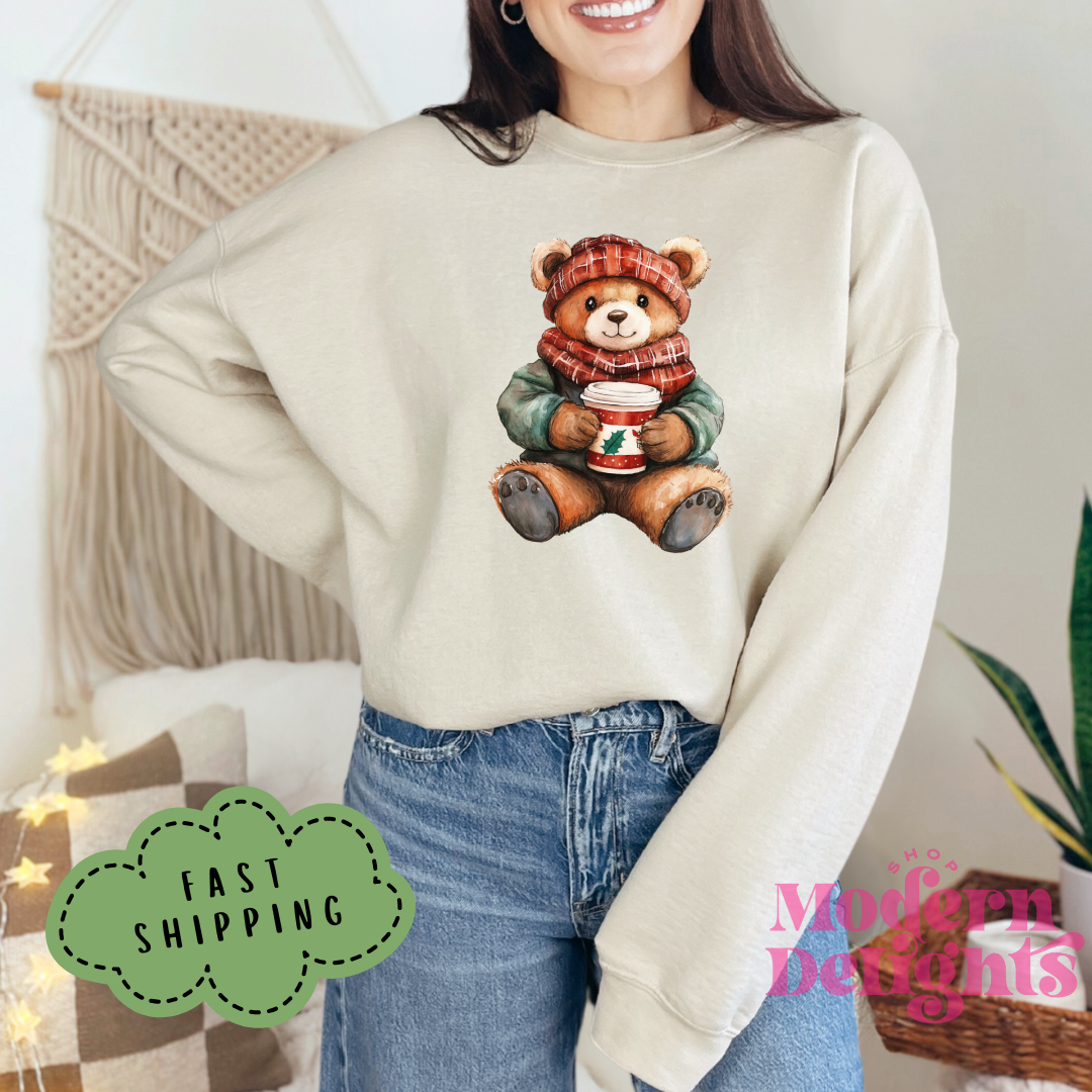 Winter Teddy Bear Crewneck