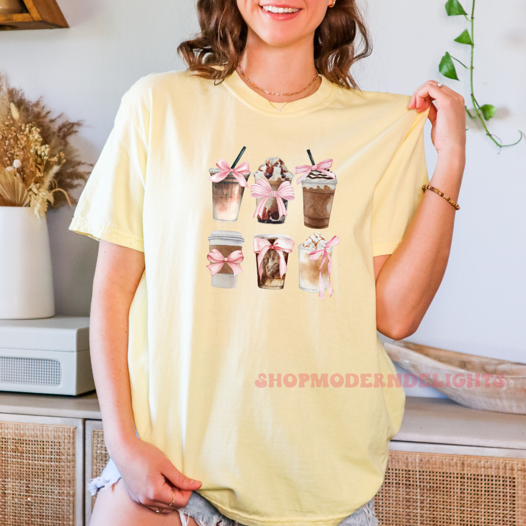 Iced Coffee Cotton T-Shirt