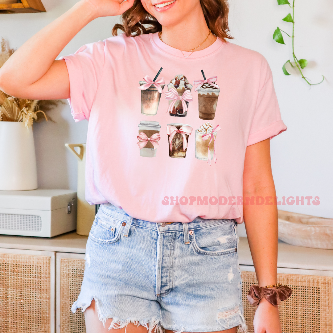 Iced Coffee Cotton T-Shirt