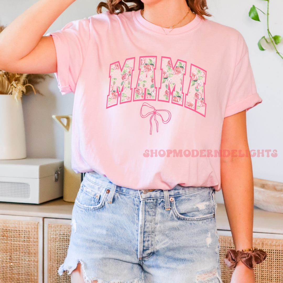 Mama Floral Print T-Shirt