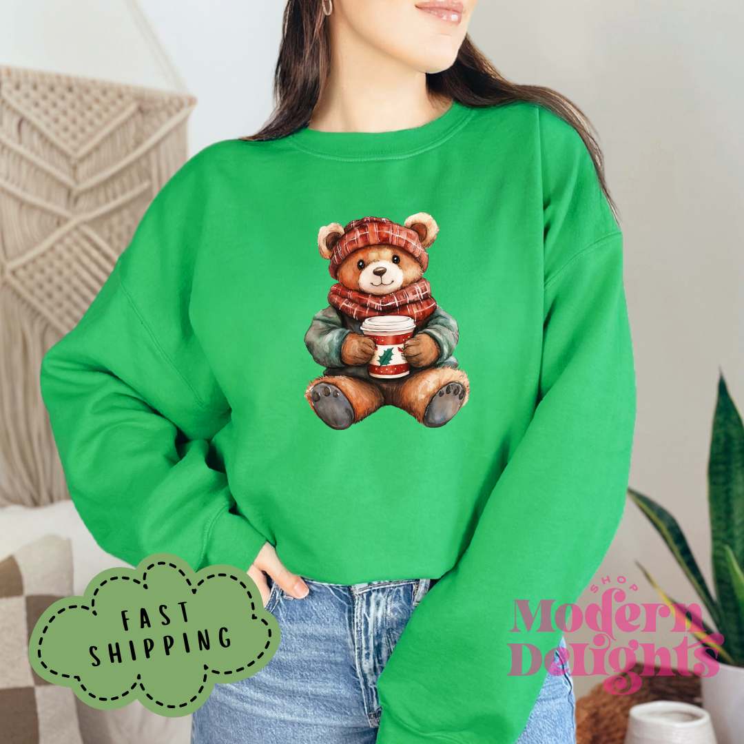 Winter Teddy Bear Crewneck